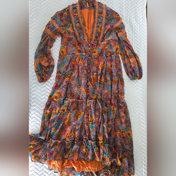 Free People Cassis Floral Printed Chiffon Dress - Picture 5 of 8